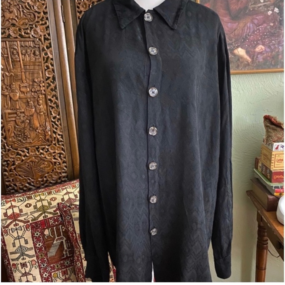 Vintage CP SHADES long texture tunic top